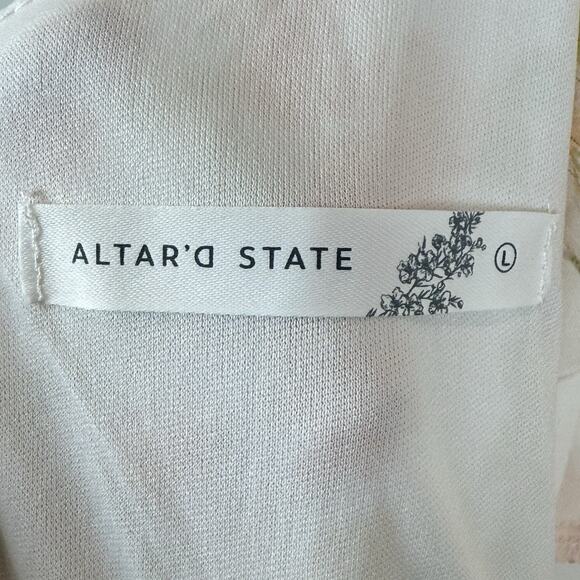 Altar'd State Tammy Floral Maxi Dress Womens Large Multi Ditsy Boho Cottagecore - Picture 8 of 11